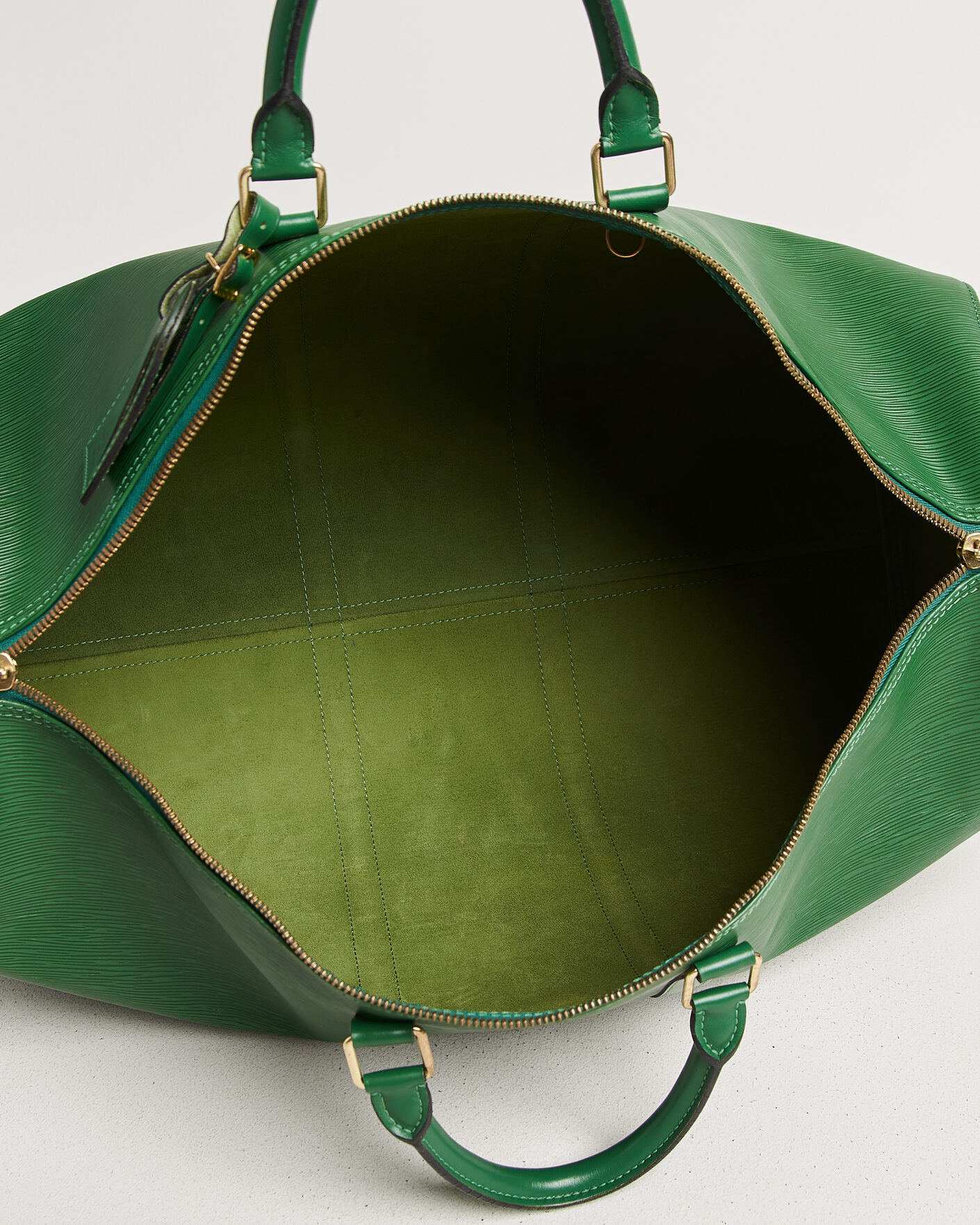 Herren | Pre-Owned & Vintage Bags | Louis Vuitton Pre-Owned | Keepall 55 Epi Leather Green