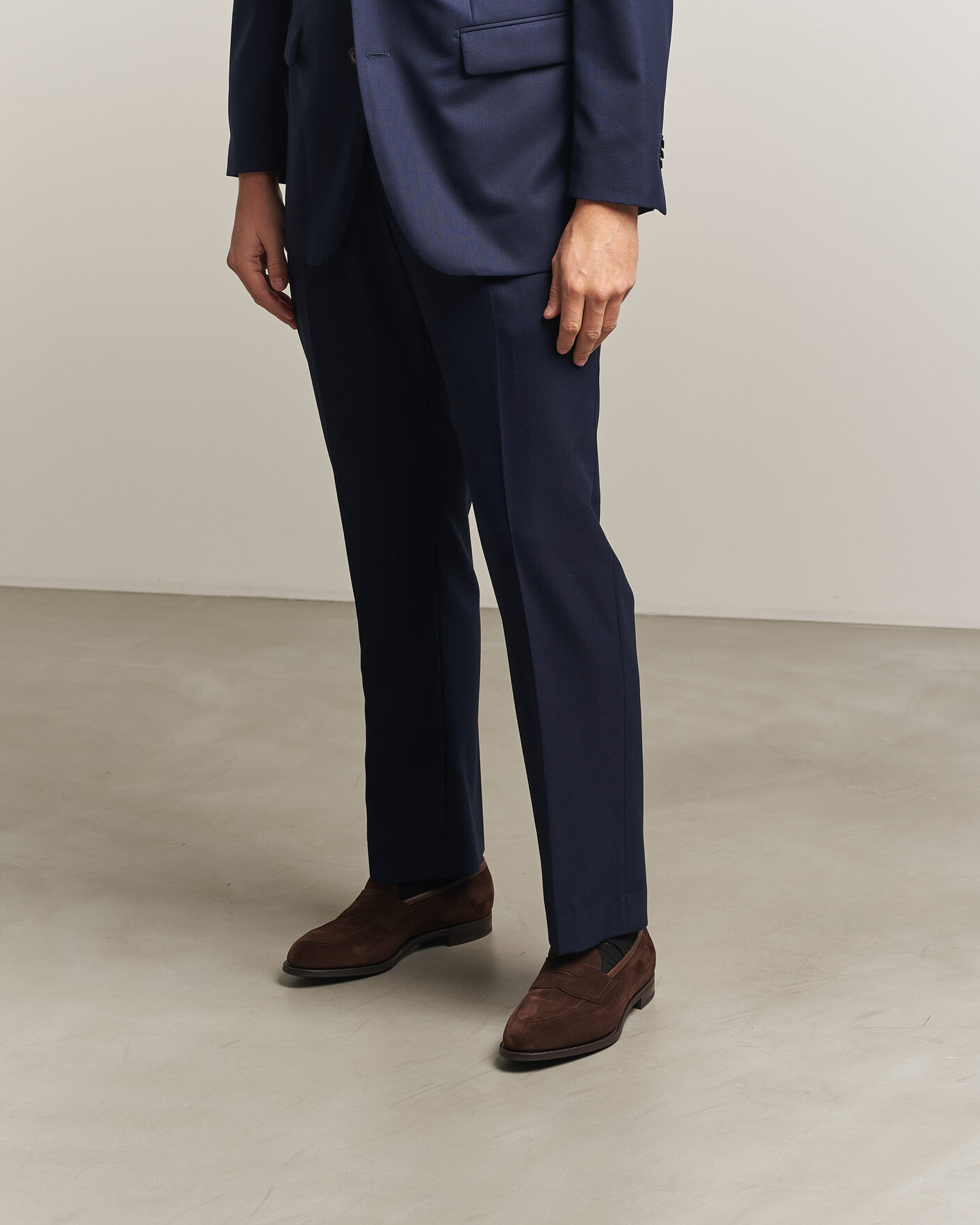 Herren | Loafer | Edward Green | Piccadilly Penny Loafer Mink Suede