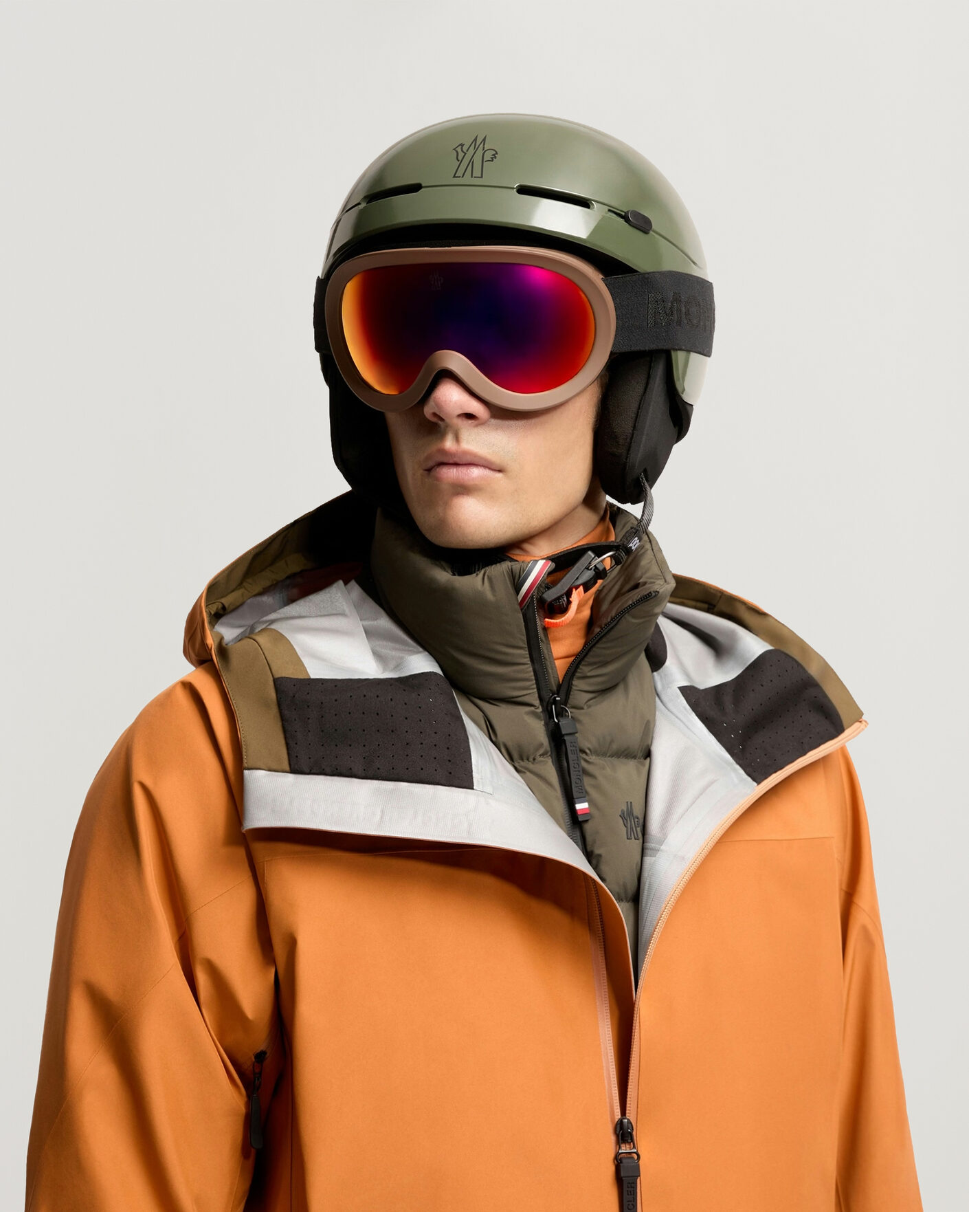 Herren | Sonnenbrillen | Moncler Lunettes | Snowray Ski Googles Matte Dark Brown