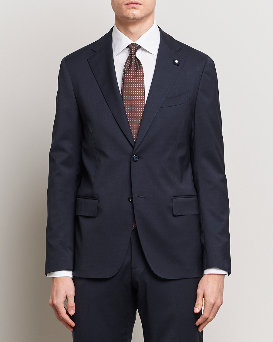 Herren | Anzüge | Lardini | Wool Suit Navy