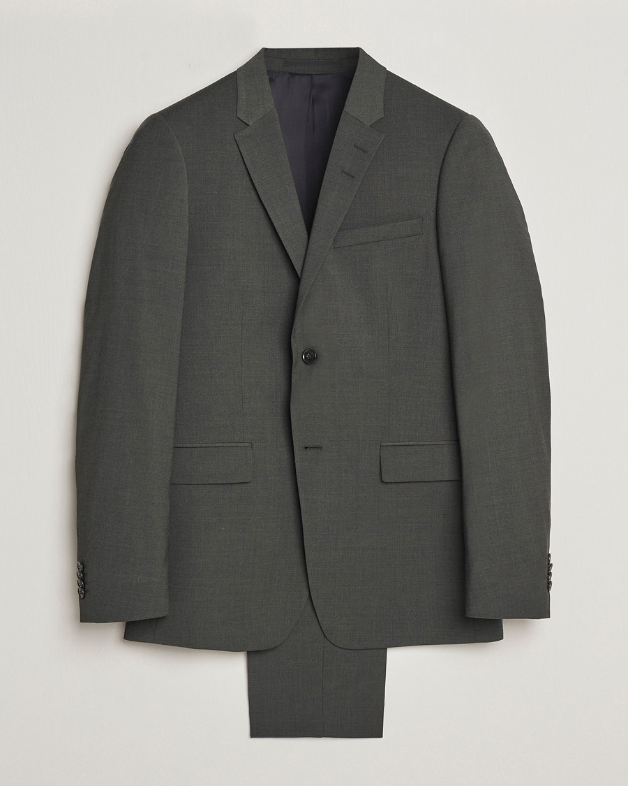 Herren | Anzüge | Tiger of Sweden | Jerretts Wool Travel Suit Olive Extreme
