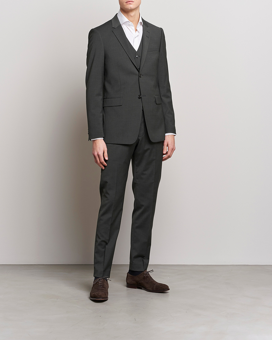 Herren | Anzüge | Tiger of Sweden | Jerretts Wool Travel Suit Olive Extreme