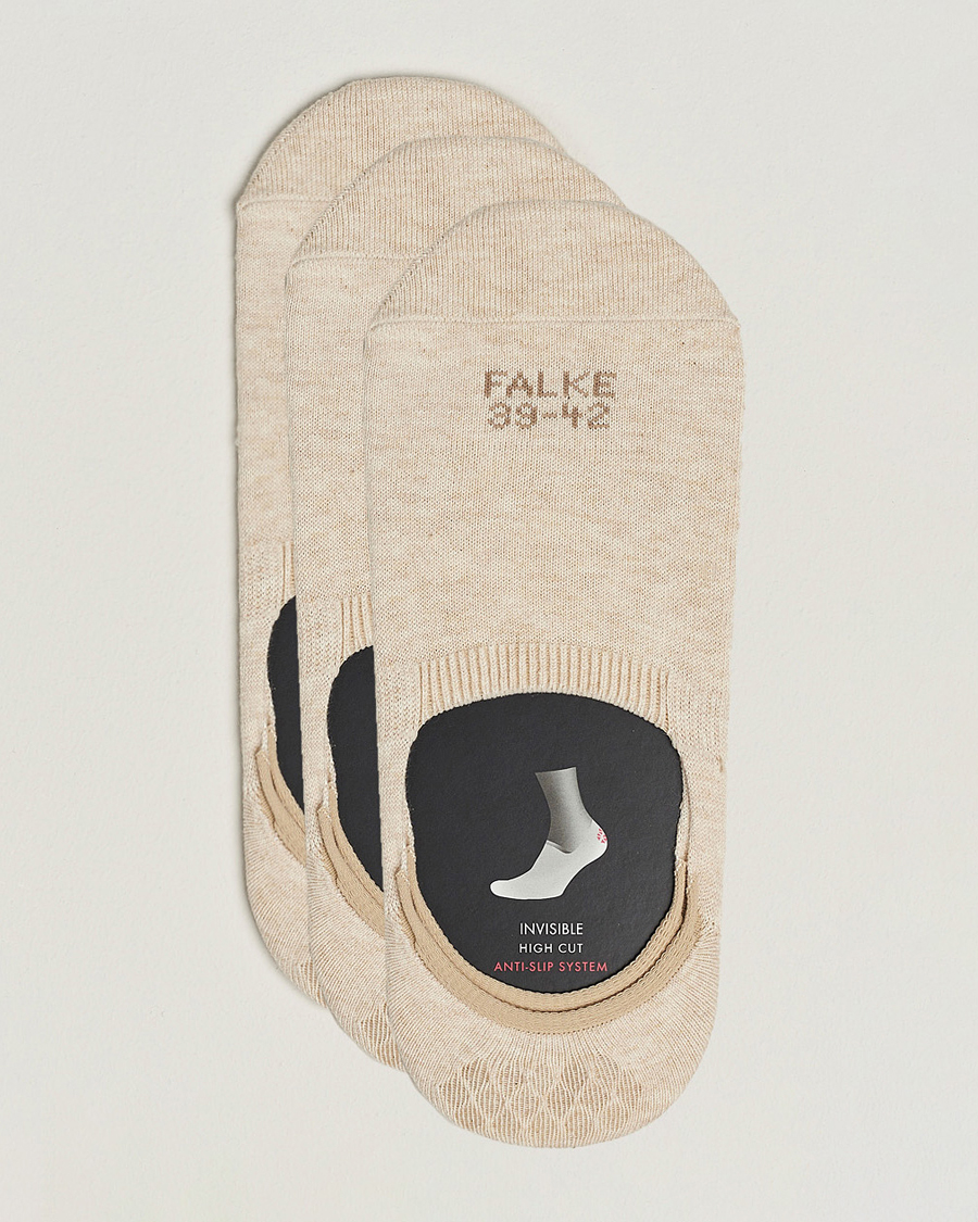 Herren | Unterwäsche | Falke | 3-pack Casual High Cut Sneaker Socks Sand