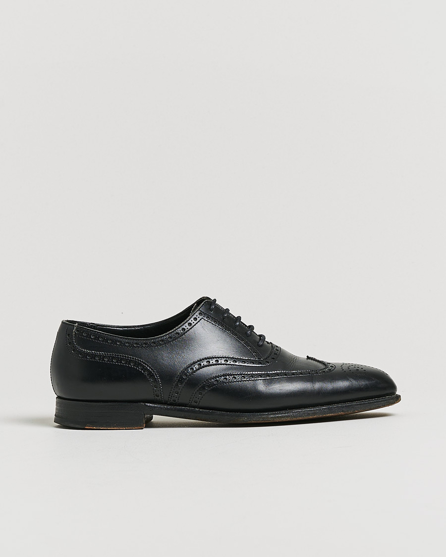 Herren | Pre-owned Schuhe | Pre-owned | Crockett & Jones Clifford Brogues Black Calf UK7 - EU41