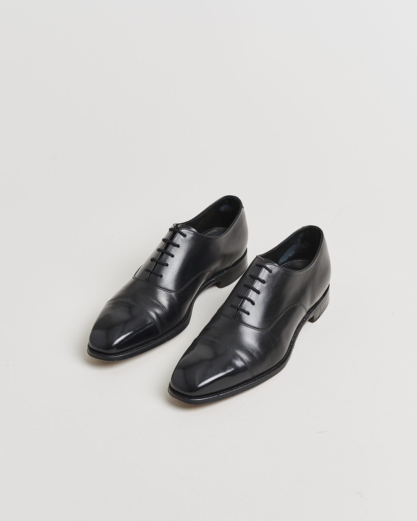 Herren | Pre-owned Rahmengenähte Schuhe | Pre-owned | Loake 1880 Rothschild Oxford Black Calf UK11 - EU45
