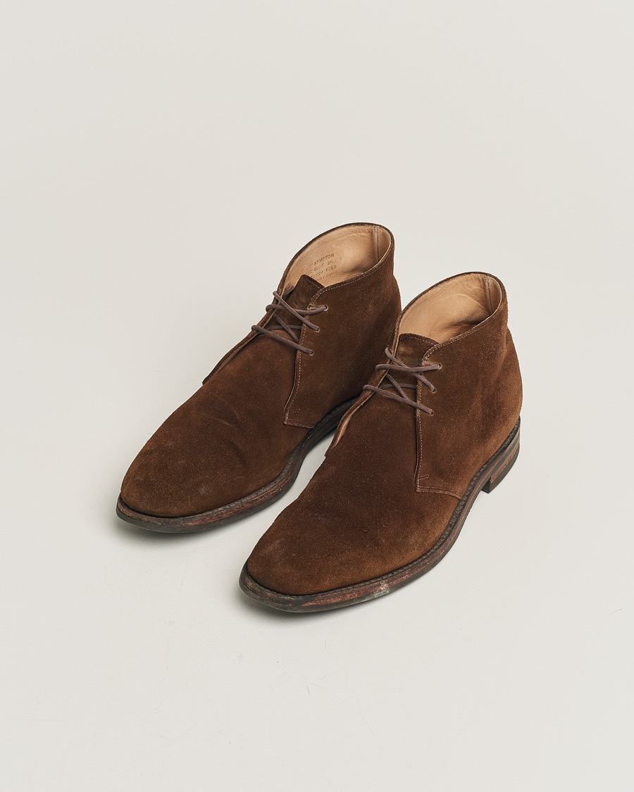 Herren | Loake 1880 Kempton Boot Brown Suede | Pre-owned | Loake 1880 Kempton Boot Brown Suede