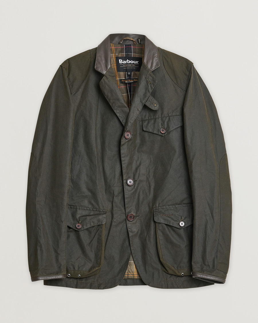 Herren | Barbour Lifestyle Beacon Sports Jacket Olive | Pre-owned | Barbour Lifestyle Beacon Sports Jacket Olive