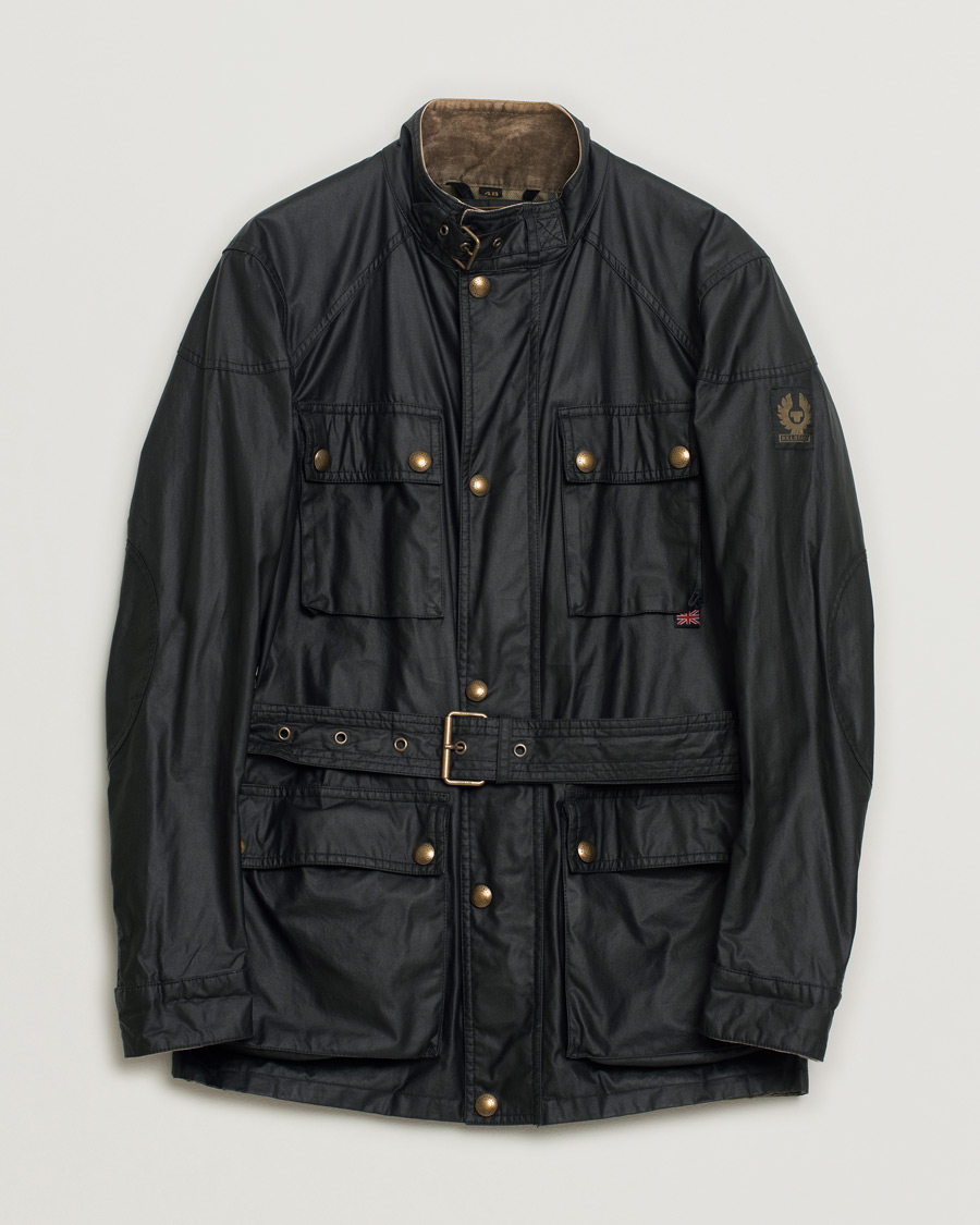 Herren | Belstaff Roadmaster Belted Jacket Black | Pre-owned | Belstaff Roadmaster Belted Jacket Black