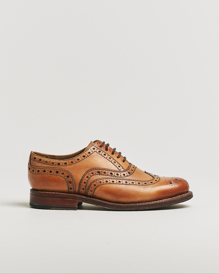 Herren | Pre-owned Schuhe | Pre-owned | Grenson Brogue Cognac Calf UK7 - EU41