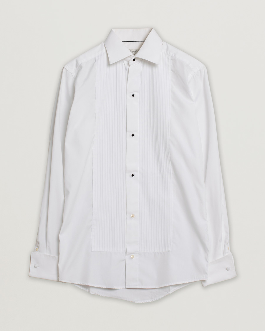 Herren | Hemden | Pre-owned | Eton Slim Fit Tuxedo Shirt Black Ribbon White