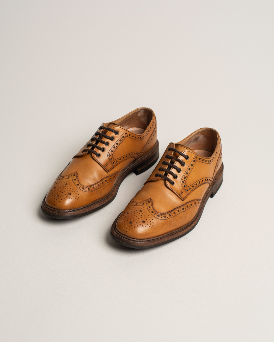 Herren | Loake 1880 Chester Dainite Brogue Tan Burnished Calf | Pre-owned | Loake 1880 Chester Dainite Brogue Tan Burnished Calf