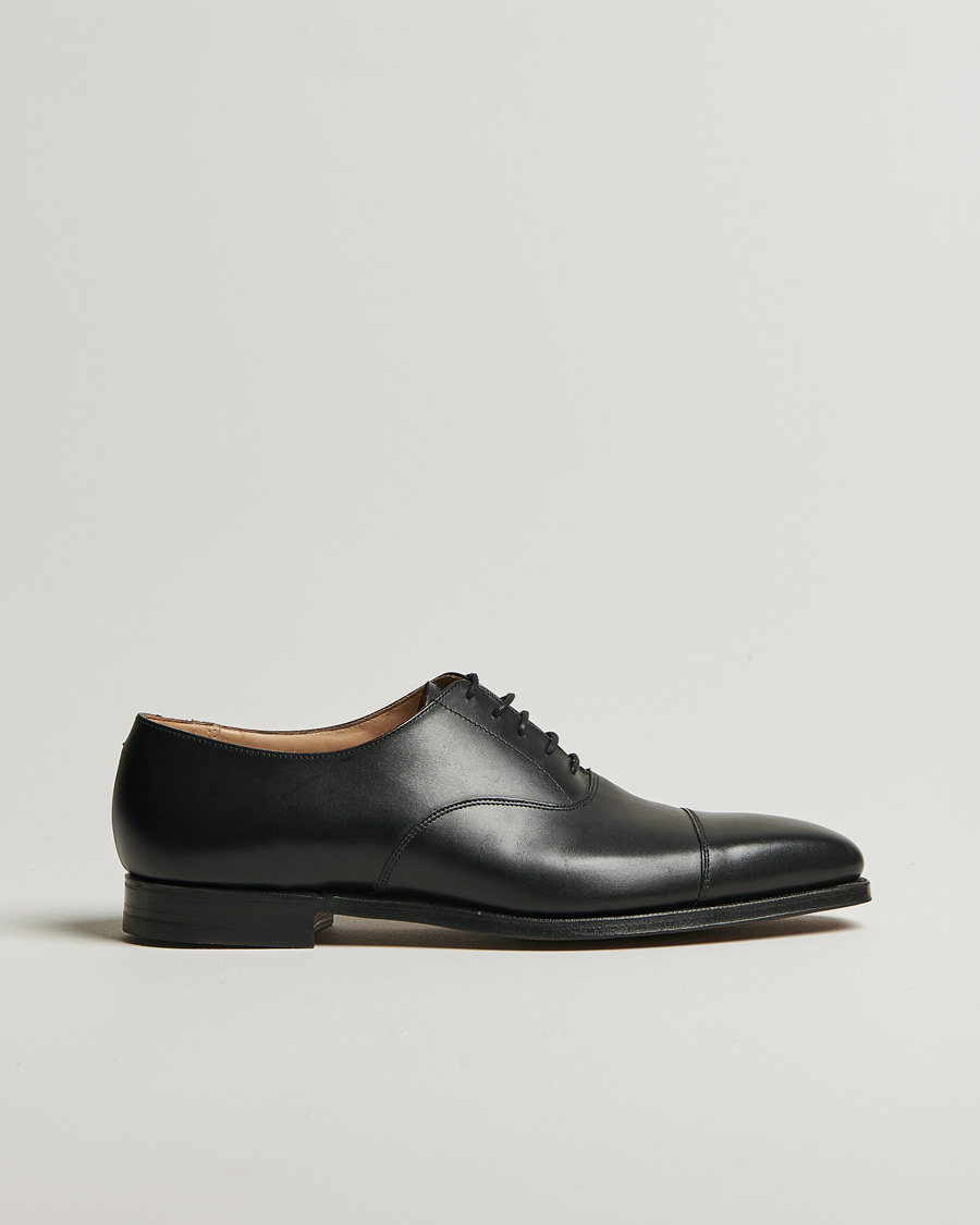 Herren | Crockett & Jones Hallam Oxford Black Calf | Pre-owned | Crockett & Jones Hallam Oxford Black Calf