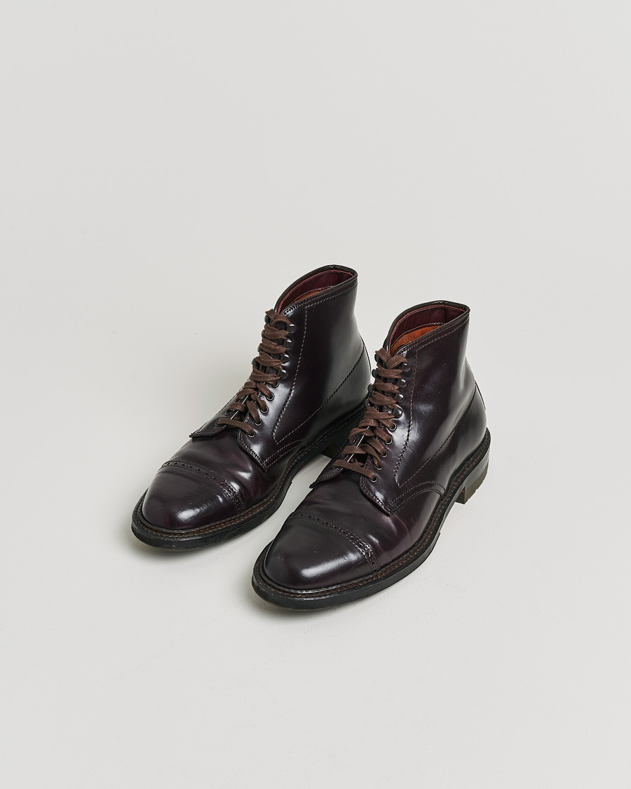 Herren | Boots | Pre-owned | Alden M1807 Boot Burgundy Shell Cordovan US7,5 - EU41