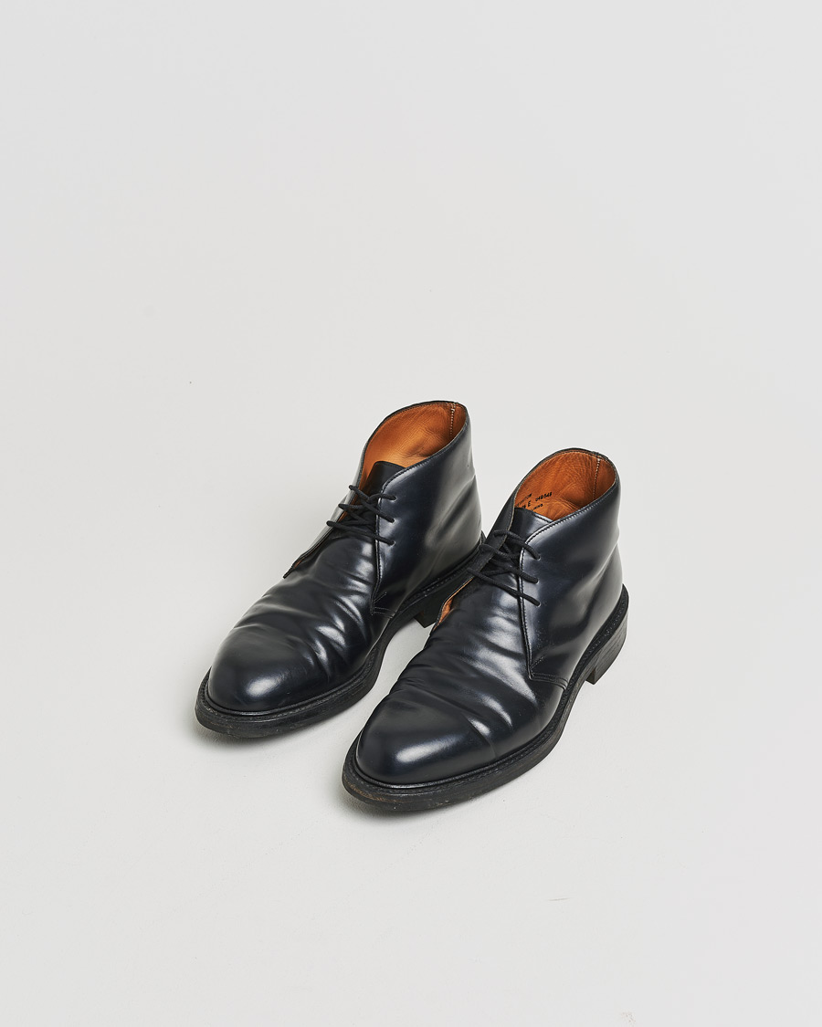Herren | Pre-owned Rahmengenähte Schuhe | Pre-owned | Crockett & Jones Holborn Chukka Black Calf UK8 - EU42