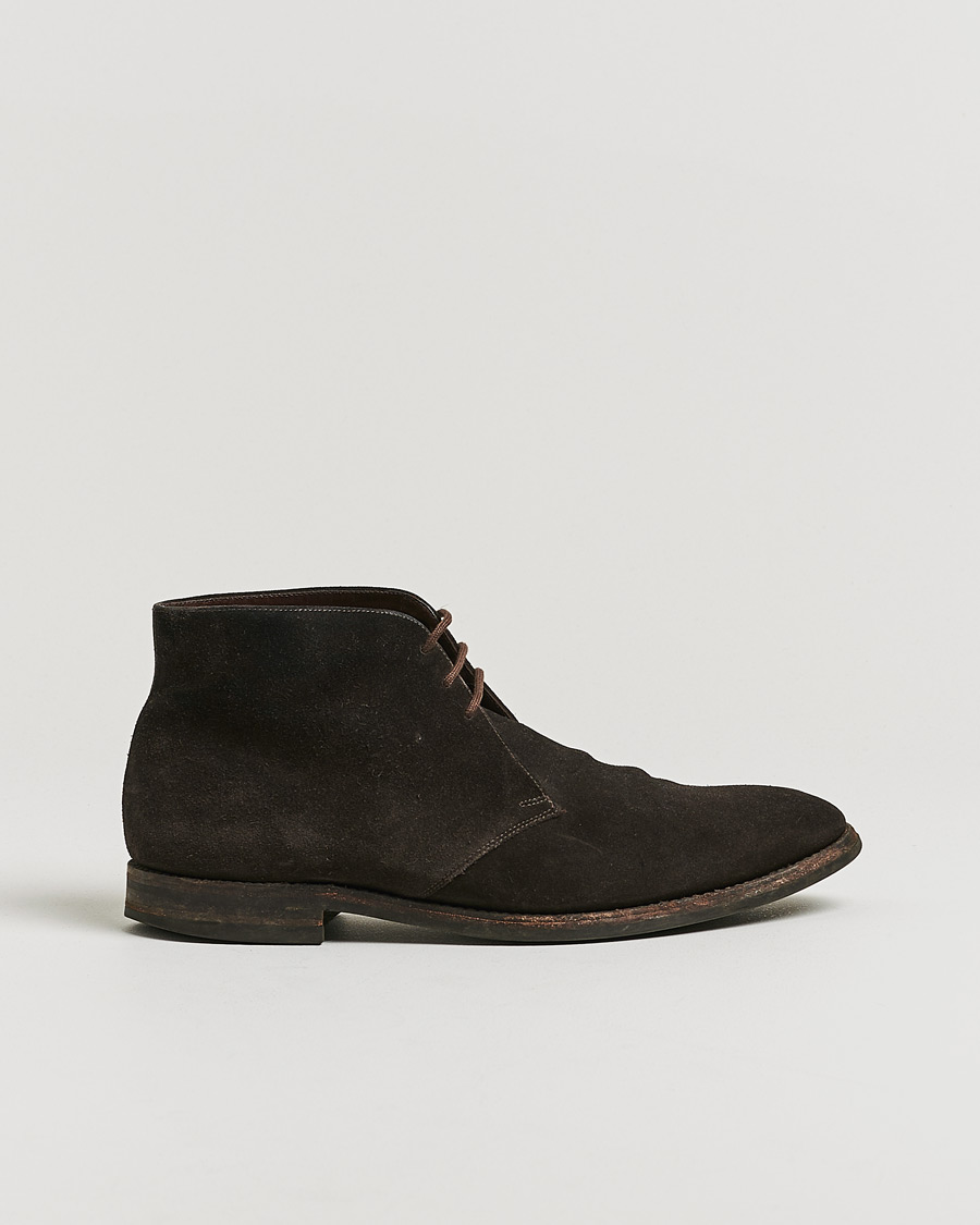 Herren | Pre-owned Schuhe | Pre-owned | Loake 1880 Pimlico Chukka Boot Dark Brown Suede UK10,5 - EU44,5