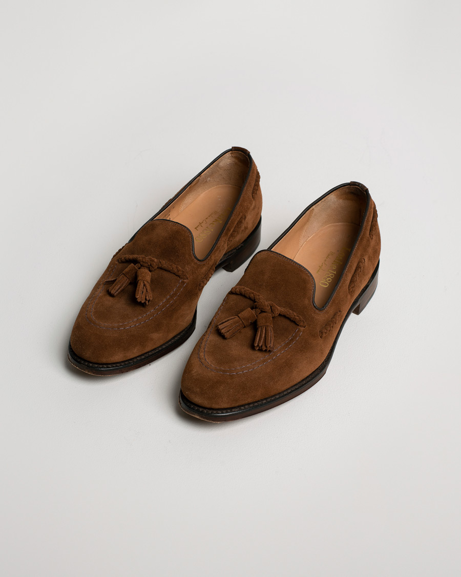 Herren | Loake 1880 MTO Temple Loafer Polo Suede | Pre-owned | Loake 1880 MTO Temple Loafer Polo Suede