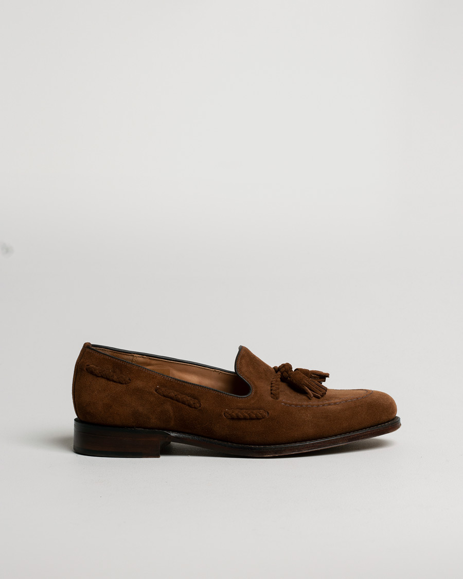 Herren | Loake 1880 MTO Temple Loafer Polo Suede | Pre-owned | Loake 1880 MTO Temple Loafer Polo Suede