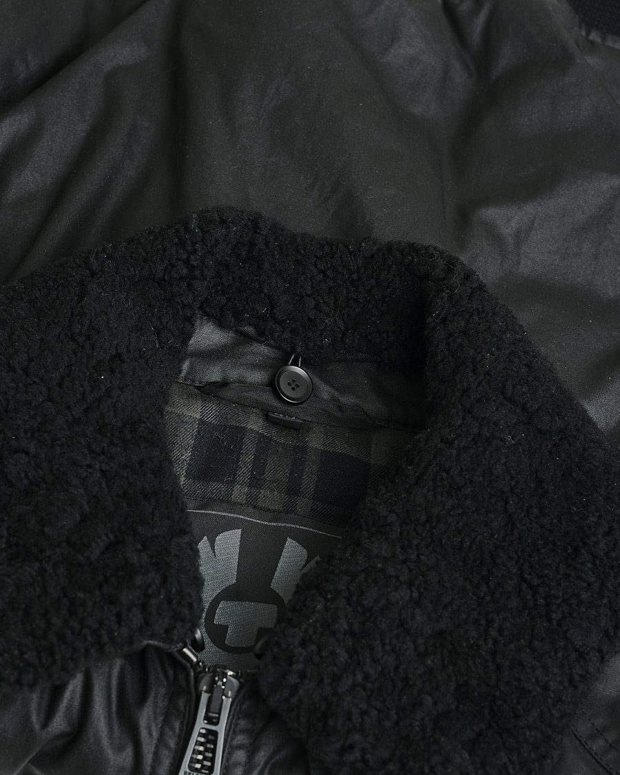 Herren | Belstaff Mortimer Shearling Jacket Black | Pre-owned | Belstaff Mortimer Shearling Jacket Black