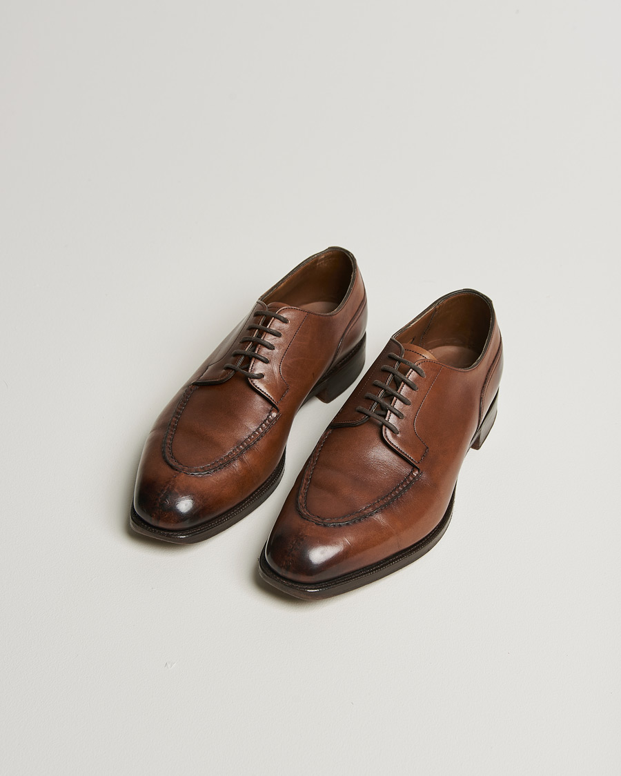 Herren | Edward Green Dover Split Toe Dark Oak Calf | Pre-owned | Edward Green Dover Split Toe Dark Oak Calf