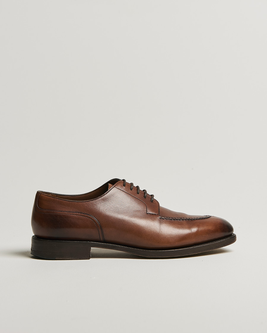 Herren | Edward Green Dover Split Toe Dark Oak Calf | Pre-owned | Edward Green Dover Split Toe Dark Oak Calf