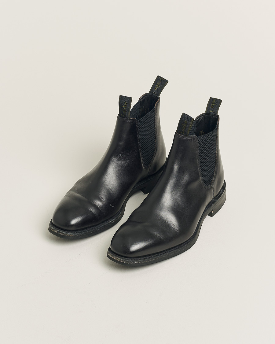 Herren | Loake 1880 Chatsworth Chelsea Boot Black Calf | Pre-owned | Loake 1880 Chatsworth Chelsea Boot Black Calf