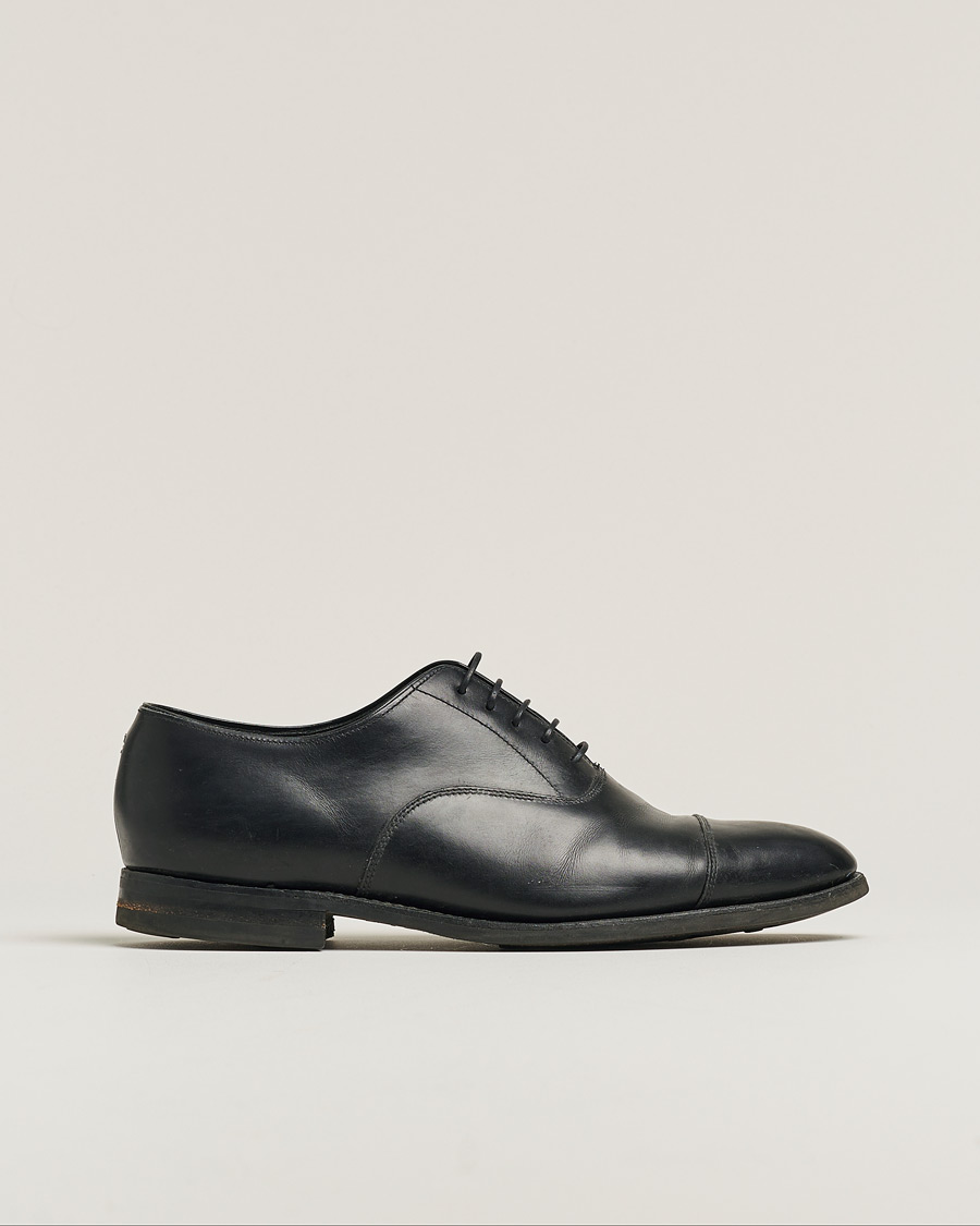 Herren | Loake 1880 Aldwych Single Dainite Oxford Black Calf | Pre-owned | Loake 1880 Aldwych Single Dainite Oxford Black Calf