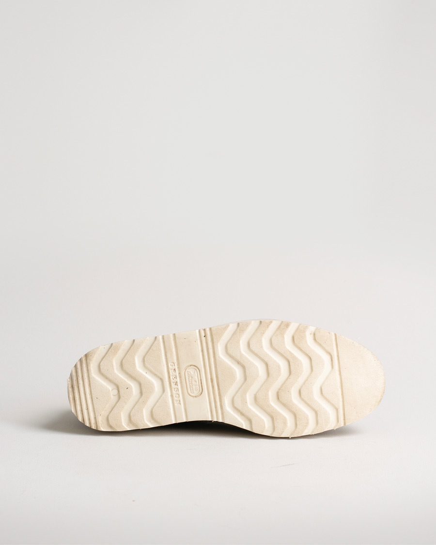 Herren | Grenson Archie Brogue Derby Wedge Sole Black Calf | Pre-owned | Grenson Archie Brogue Derby Wedge Sole Black Calf