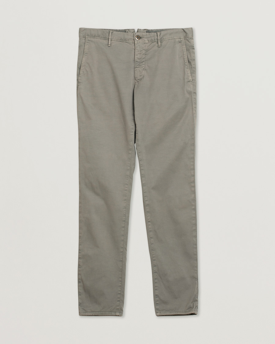 Herren | Incotex Slim Fit Stretch Slacks Grey W33 | Pre-owned | Incotex Slim Fit Stretch Slacks Grey W33