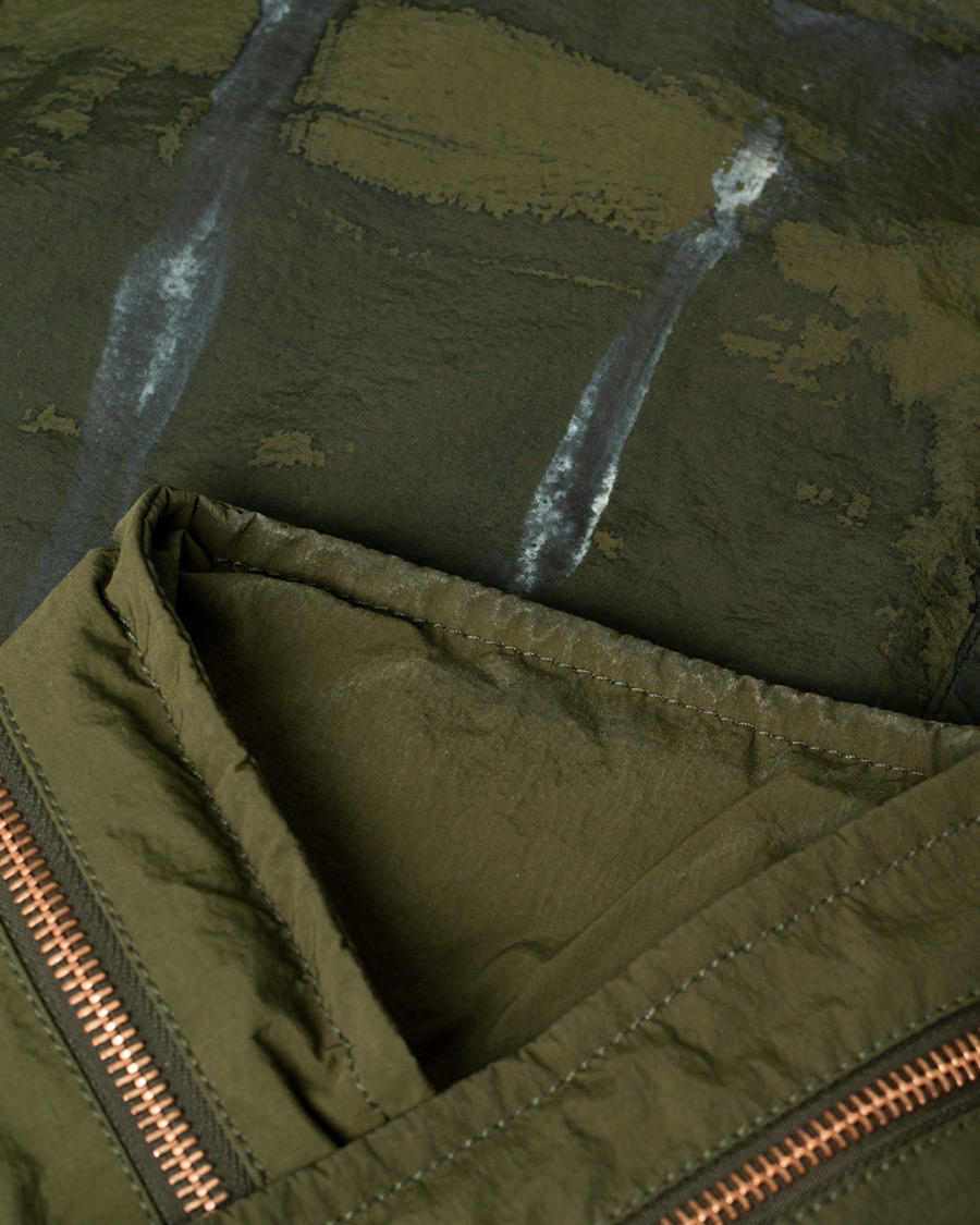 Herren | Jacken | Pre-owned | President's Safety Vintage Nylon Washed Hand Paint Jacket Army M