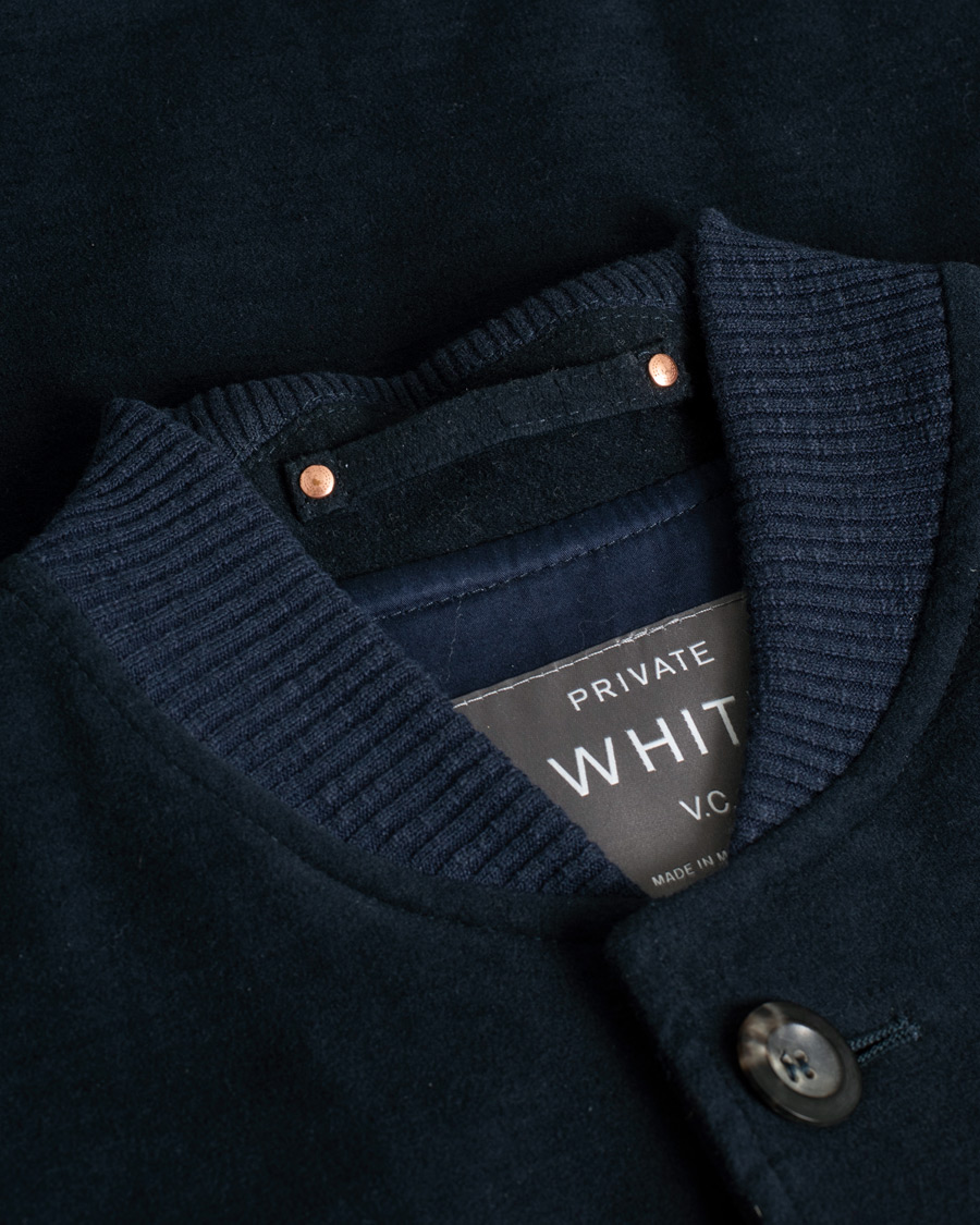 Herren | Jacken | Pre-owned | Private White V.C. Moleskin Bomber Jacket Midnight