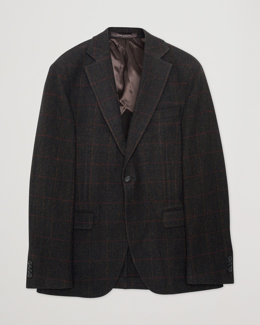 Herren | Sakkos | Pre-owned | Oscar Jacobson Egel Yorkshire Tweed by Moon Blazer Brown