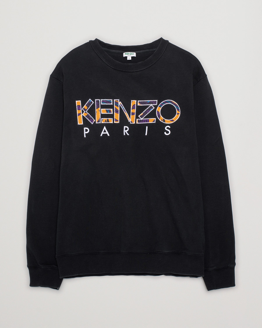 Herren | Kenzo Paris Sweatshirt Black | Pre-owned | Kenzo Paris Sweatshirt Black