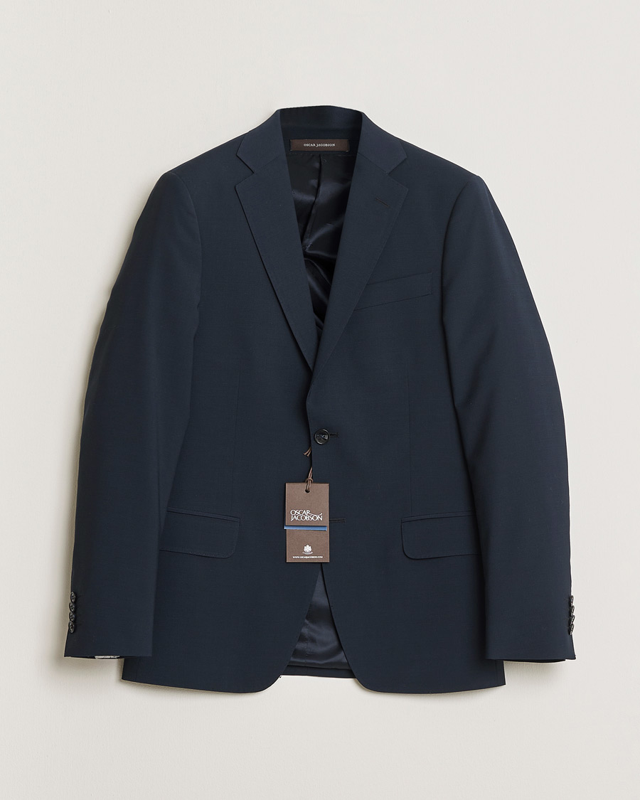 Herren | Pre-owned Sakkos | Pre-owned | Oscar Jacobson Edmund Wool Blazer Navy 46