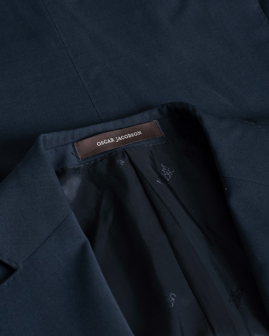 Herren | Oscar Jacobson Edmund Wool Blazer Navy | Pre-owned | Oscar Jacobson Edmund Wool Blazer Navy