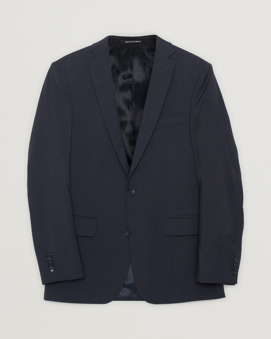 Herren | Pre-owned Sakkos | Pre-owned | Oscar Jacobson Floyd Wool Stretch Blazer Navy 44