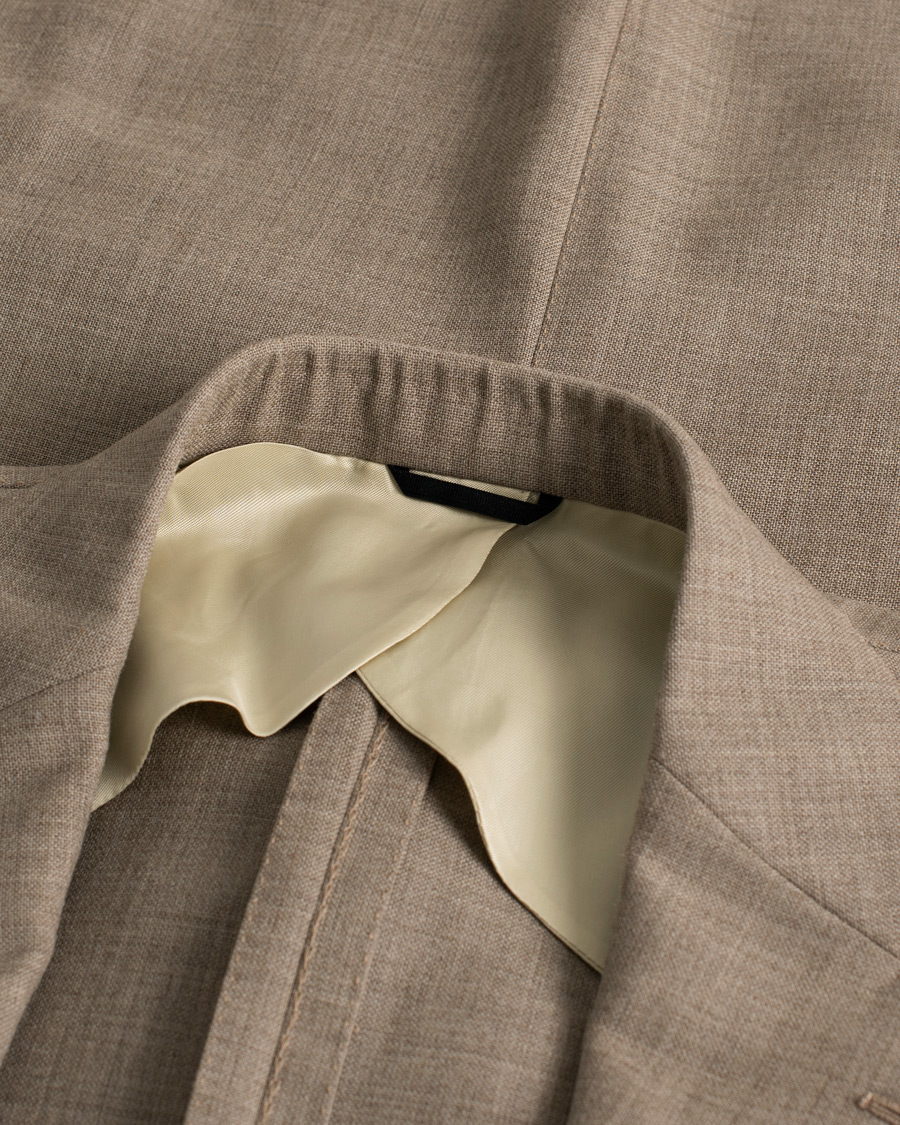 Herren | Anzüge | Pre-owned | Berg&Berg Dan Wool Suit Taupe Melange 50