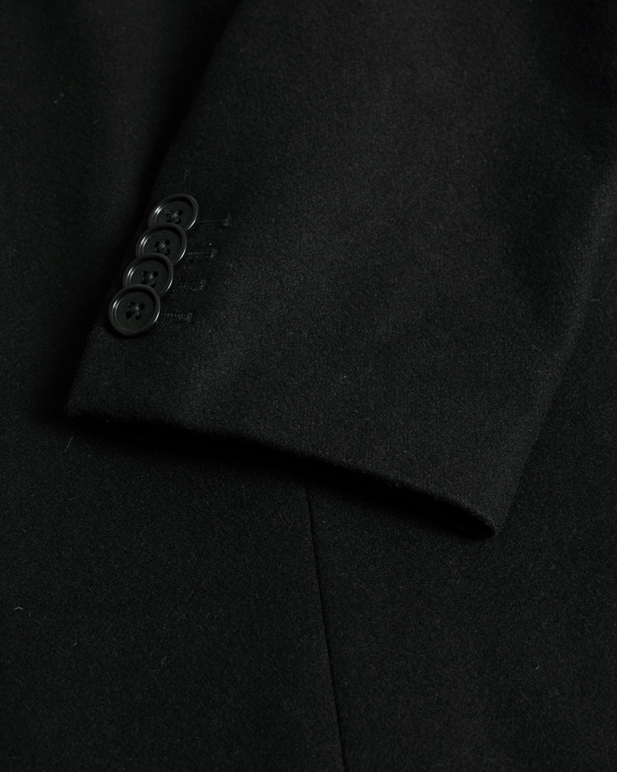 Herren | J.Lindeberg Wolger Compact Melton Coat Black | Pre-owned | J.Lindeberg Wolger Compact Melton Coat Black