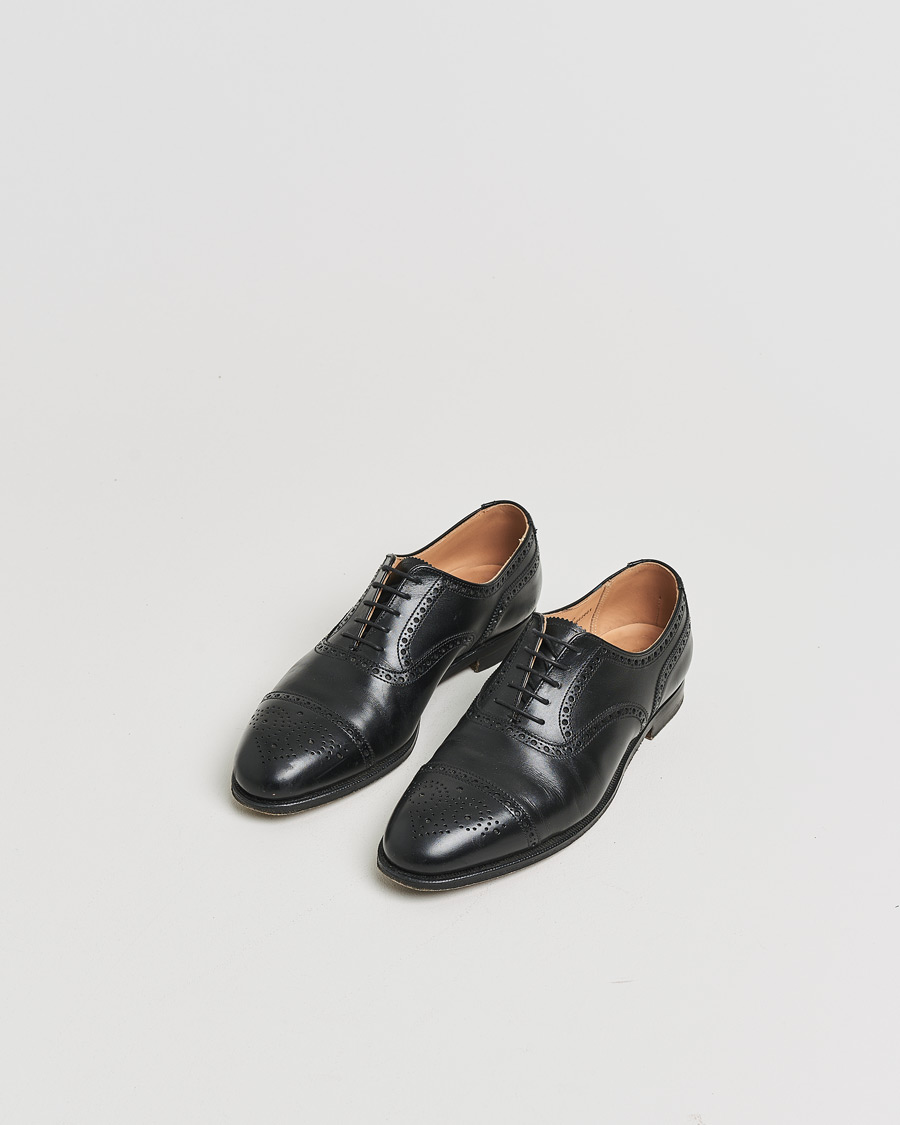 Herren | Pre-owned Rahmengenähte Schuhe | Pre-owned | Crockett & Jones Westfield Black Calf UK6,5 - EU40,5