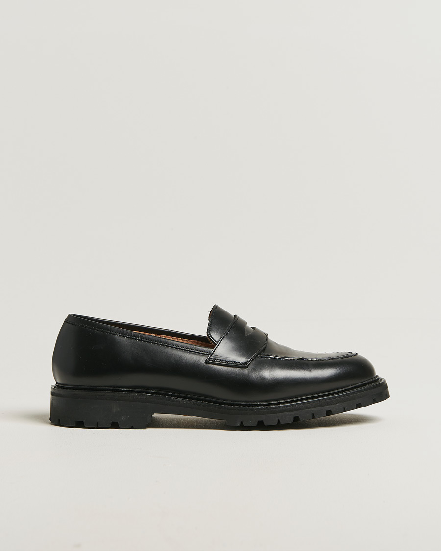 Herren | Crockett & Jones Henley 3 Loafers Black Cavalry Calf UK8 - EU42 | Pre-owned | Crockett & Jones Henley 3 Loafers Black Cavalry Calf UK8 - EU42