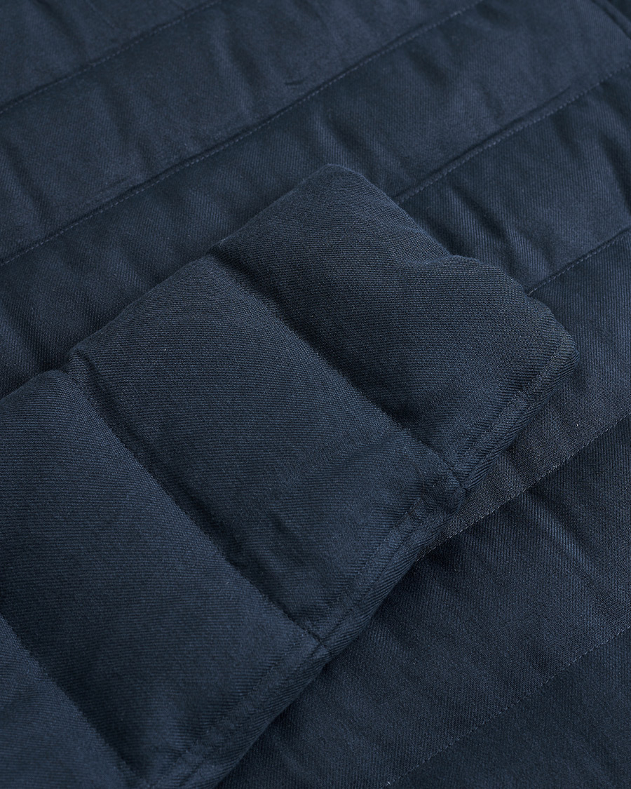 Herren | Herno Flannel Down Jacket Navy 52 | Pre-owned | Herno Flannel Down Jacket Navy 52