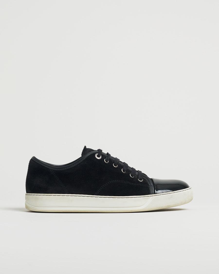 Herren | Lanvin DBB1 Patent Cap Toe Sneaker Black | Pre-owned | Lanvin DBB1 Patent Cap Toe Sneaker Black