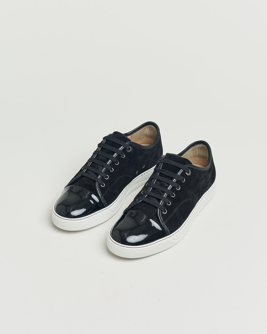 Herren | Lanvin DBB1 Patent Cap Toe Sneaker Black | Pre-owned | Lanvin DBB1 Patent Cap Toe Sneaker Black
