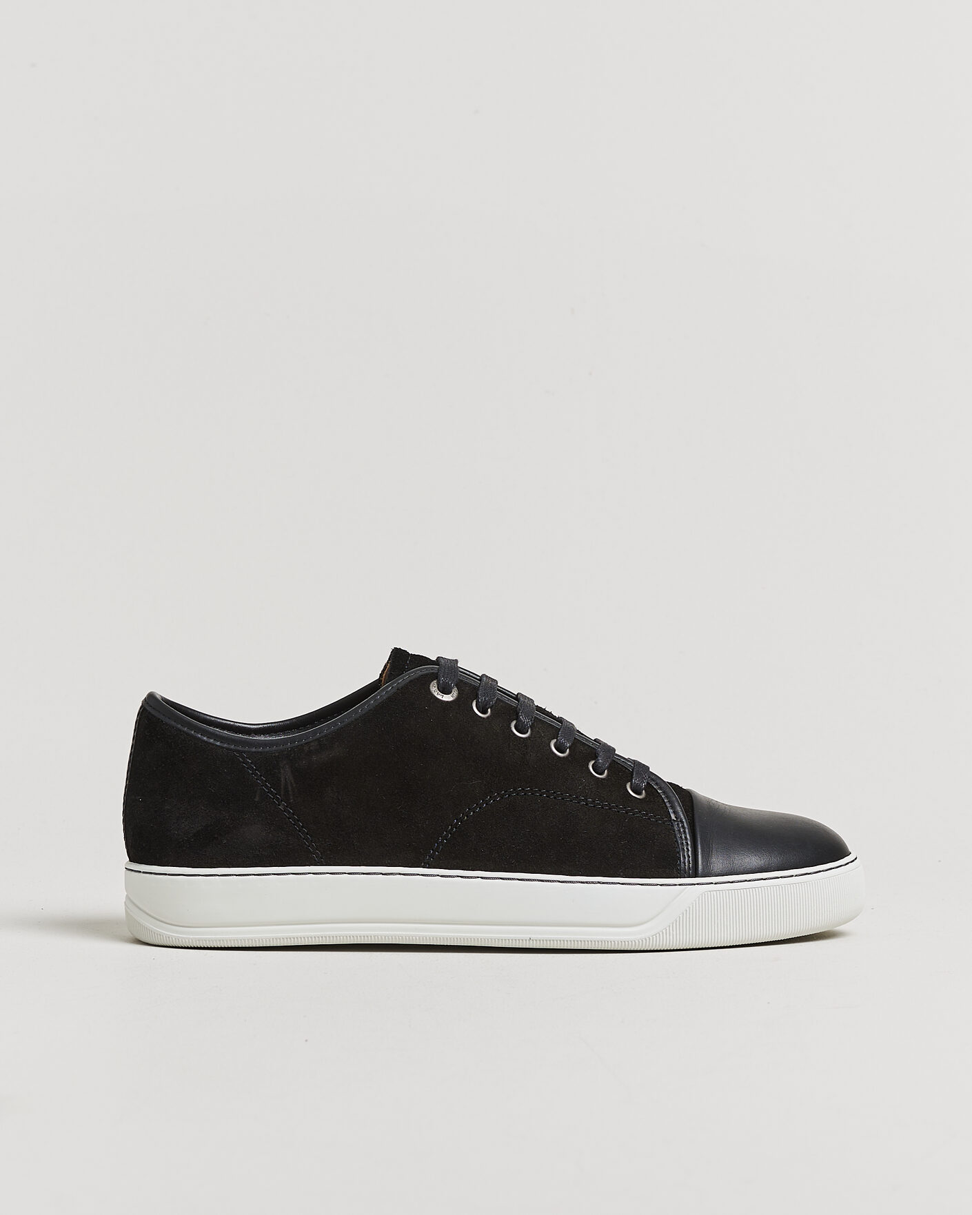 Herren | Pre-owned Schuhe | Pre-owned | Lanvin DBB1 Nappa Cap Toe Sneaker Black UK8 - EU42