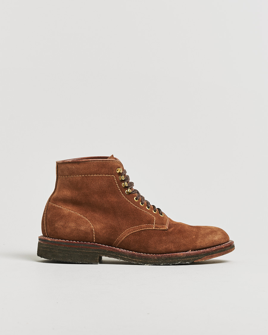Herren | Alden 46054H Plain Toe Boot Snuff Suede US8 - EU41,5 | Pre-owned | Alden 46054H Plain Toe Boot Snuff Suede US8 - EU41,5