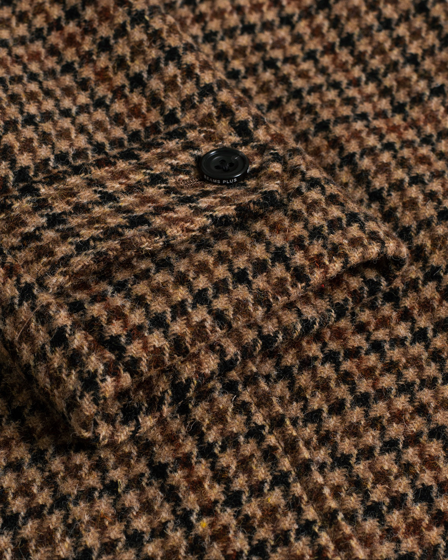 Herren | Jacken | Pre-owned | BEAMS PLUS Harris Tweed Balmacaan Coat Gun Club Check
