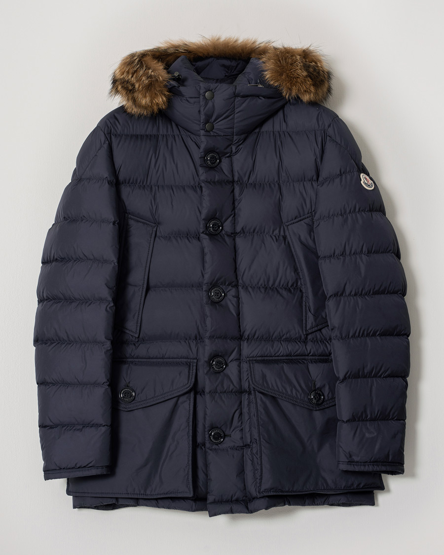 Herren | Jacken | Pre-owned | Moncler Cluny Down Parka Navy