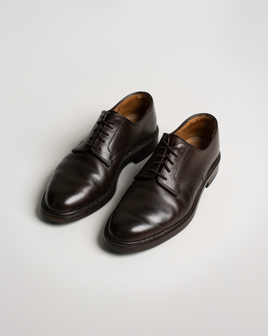 Herren | Crockett & Jones x Tärnsjö Garveri Grasmere Country Grain Dainite Dark Brown | Pre-owned | Crockett & Jones x Tärnsjö Garveri Grasmere Country Grain Dainite Dark Brown