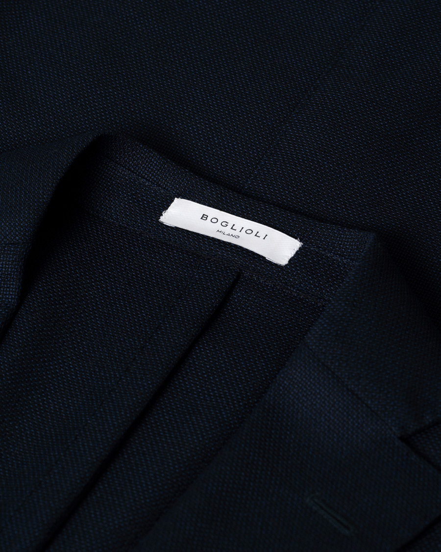Herren | Sakkos | Pre-owned | Boglioli K Jacket Wool Hopsack Blazer Navy