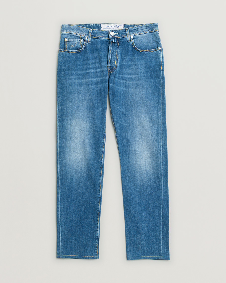 Herren | Jeans | Pre-owned | Jacob Cohën 688 Slim Fit Jeans Light Blue