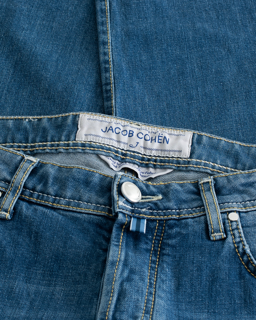 Herren | Jeans | Pre-owned | Jacob Cohën 688 Slim Fit Jeans Light Blue